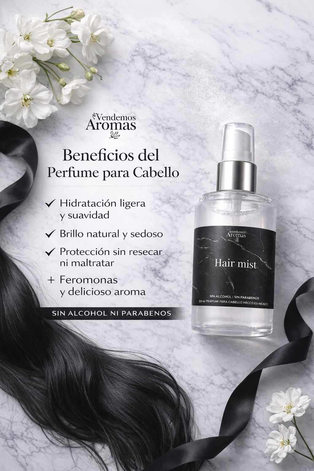 PERFUME PARA CABELLO CON FEROMONAS